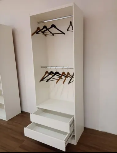 CABIDEIRO DUPLO COM DUAS GAVETAS MDF