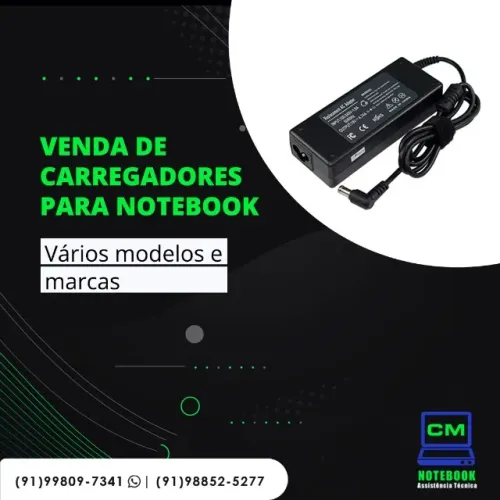 Carregador para notebook Dell lenovo asus acer hp positivo Philco
