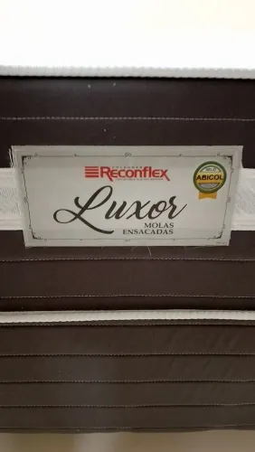 Cama Box conjugado Colchão Reconflex Luxor Molas Ensacadas