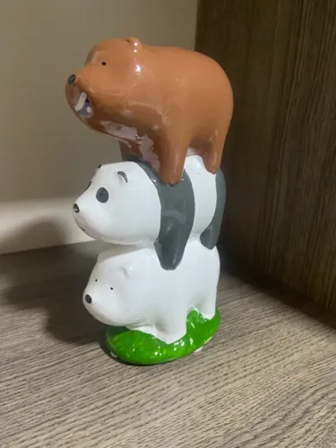 Urso sem curso Cofrinho de Cerâmica