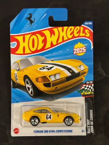 Hot Wheels Ferrari 365 GTB4 Competizione Amarela