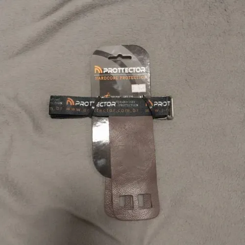 Grip Luva Prottector Cross Protetor Palmar Pull Up Dois Furos Marrom Tamanho G e M 