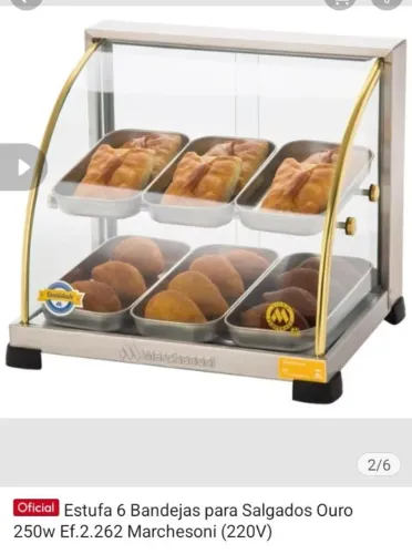 Estufa para salgados 220w