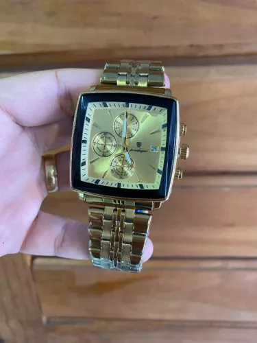 Relógio Dourado Poedagar Original 