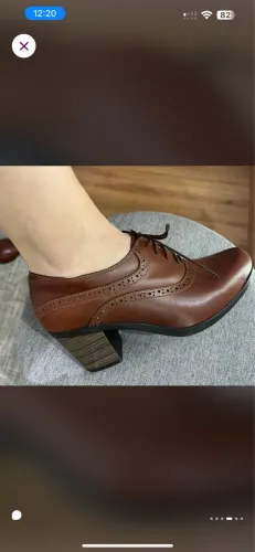 Sapato Oxford peruano couro legítimo Tam.35