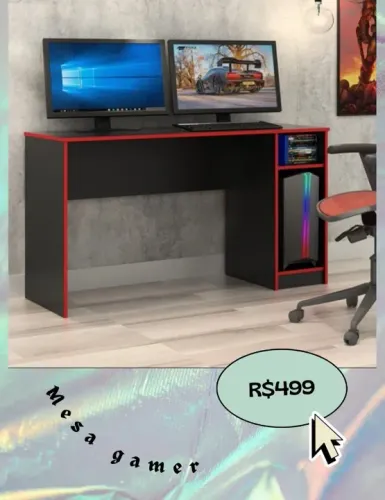 Promoção Mesa Gamer - 01/03