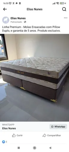 Cama Box Queen Orthocrin New York com Pillow Duplo