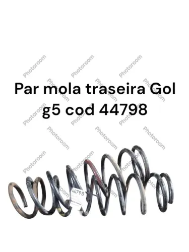 Par de Molas Traseiras Gol G5 - Cod 44798