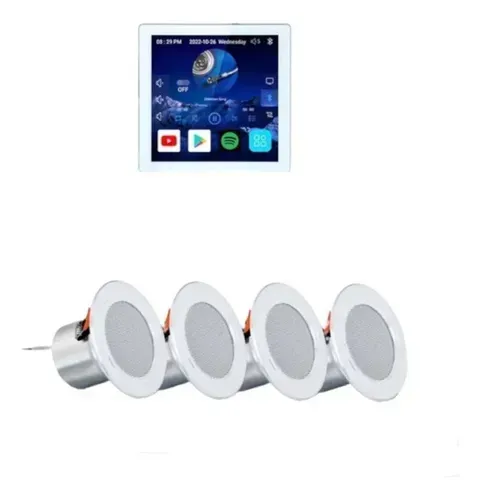 Amplificador De Parede Wifi Inteligente Bt+ 4 Auto Falantes