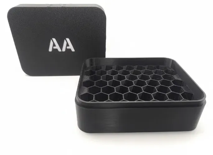 Porta Pilhas AA ou AAA - 52 Unidades - Estojo Organizador