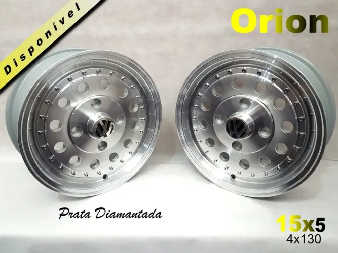 Rodas Orion Prata Diamantada Aro 16 Chevrolet D20 6x139 novas