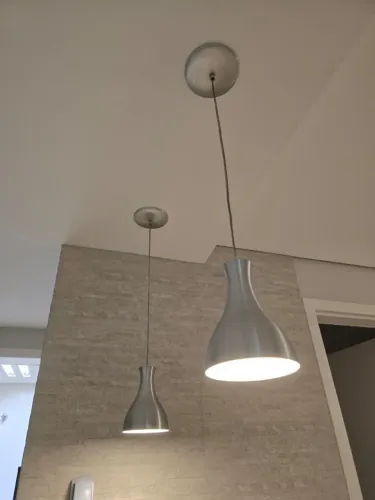 Pendentes Luminária - Kit com 2 - Alumínio Escovado