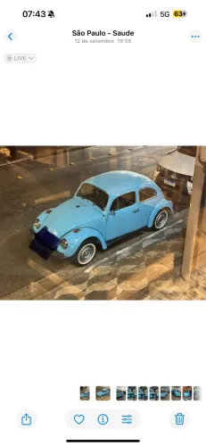 Fusca/Fuscão 1500 azul calcinha 