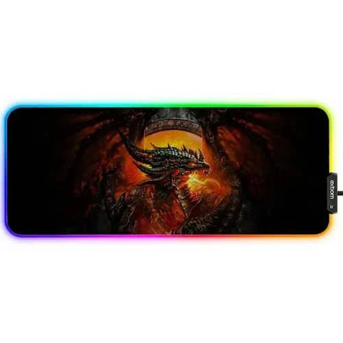 Mousepad Gamer RGB Exbom Dragão 800x300x4mm (Speed) - WZetta