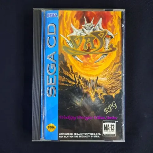 Vay Longbox Completo Original Sega Cd - Mega Drive. RPG - Frete Grátis