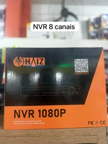 NVR 8 Canais 1080P - Monitoramento via App