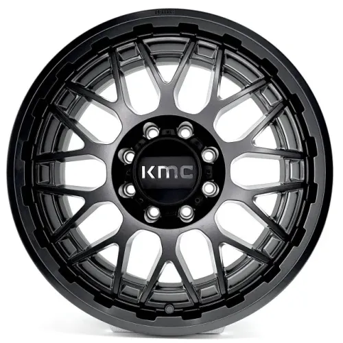 JOGO DE RODAS KMC WHEELS TECHNIC (KM722) ARO 20X9 GRAFITE ACETINADO 8X165 ET 18