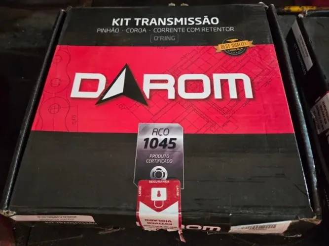 Kit relação transmissão coroa, pinhão e corrente com retentor XR tornado / XRE