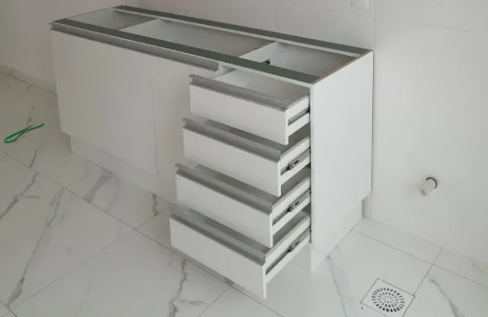 BALCÃO DE PIA 100% MDF 