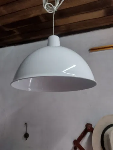 Luminária Pendente Branca - Design Moderno