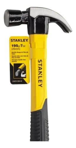 MARTELO STANLEY UNHA 23MM C/CABO DE FIBRA 195G
