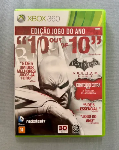 Jogo XBOX 360 - Batman Arkham City (edição jogo do ano) ORIGINAL