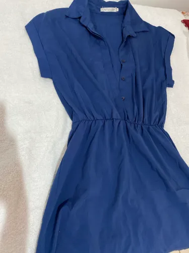 Vestido azul marinho