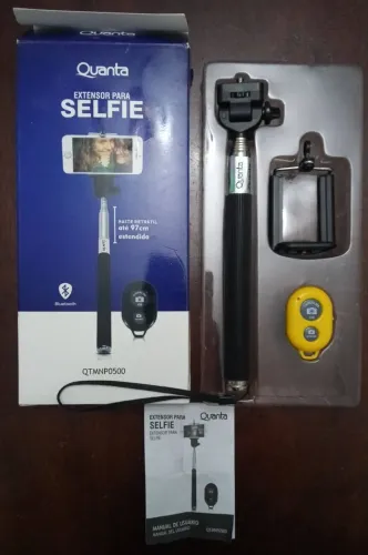 Bastão Extensor Pau de Selfie c/controle e bluetooth