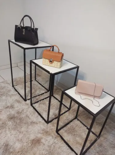 SOB ENCOMENDA Conjunto de Mesas Laterais Decorativas