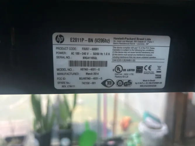 Monitor HP 20 pol
