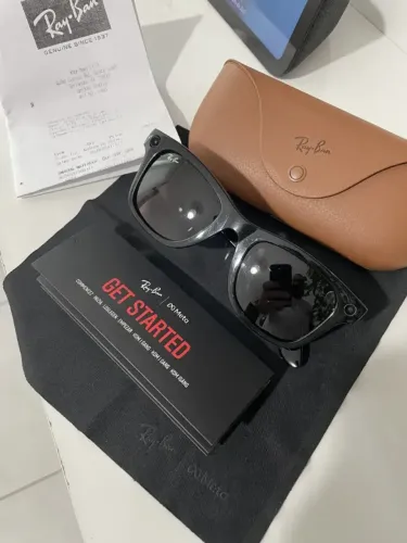 Óculos Ray-ban Meta Wayfarer G15 Green Plano Polarizados Gen 2