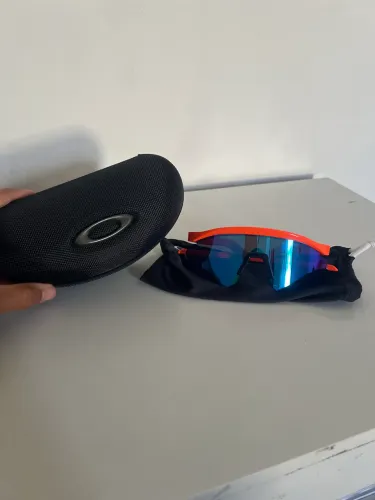 Óculos de Sol Oakley Hydra Neon Laranja e Azul NOVO