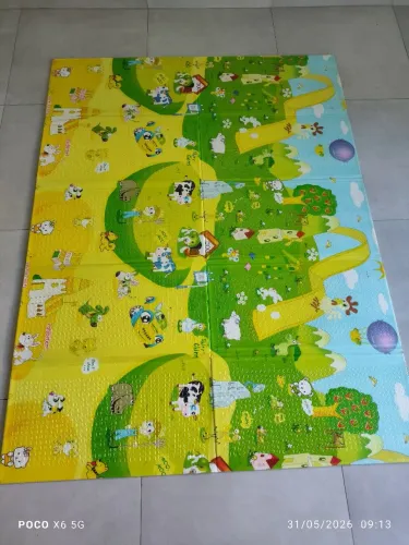 Tapete infantil atividades dupla face