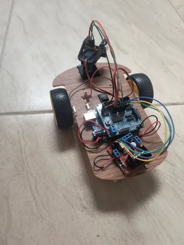 Carro arduino autônomo autonomo kit completo montado só programar