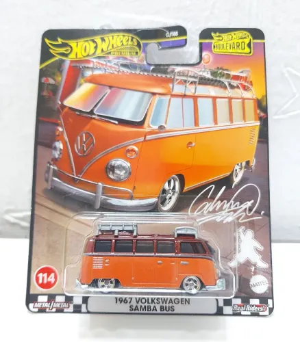 Hot Wheels Premium Boulevard - 1967 Volkswagen Samba Bus (Kombi) #114