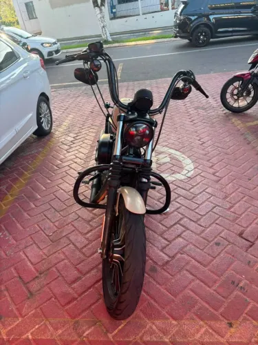 Harley Davidson XL883N Iron 2014 Bege - Com ACESSÓRIOS