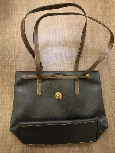 Bolsa Vitor Hugo Tote Couro, Vintage Anos 90