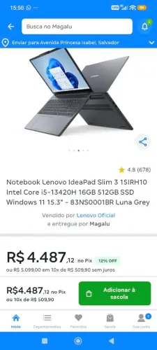 Notebook 16 GB DDR5 Lançamento