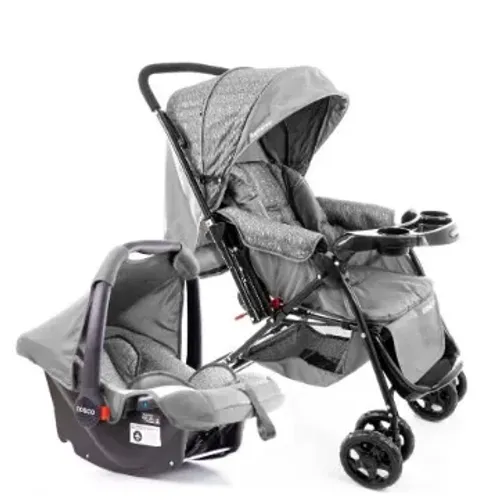 Carrinho Cosco Travel System Reverse Duo + Bebê Conforto | Pouco uso