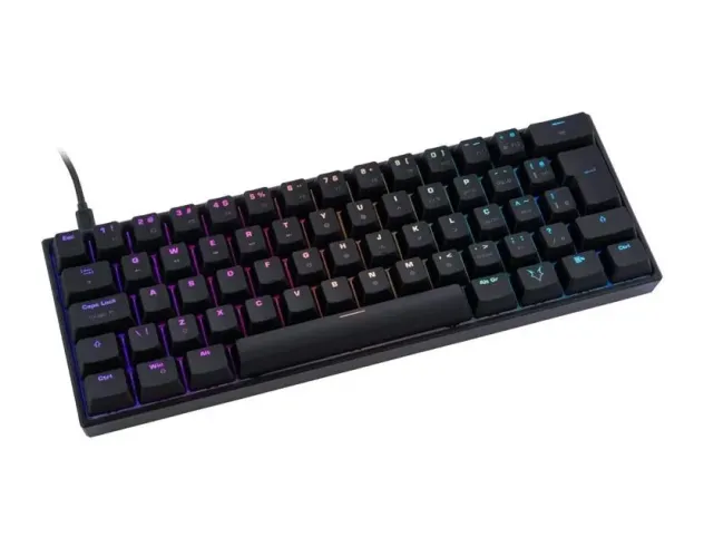 Teclado Mecânico Gamer Husky Blizzard 60% ? RGB, Switch Gateron Red, ABNT2