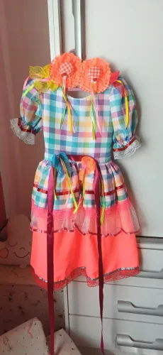 Vestido de quadrilha tamanho 6/7