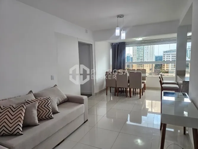 APARTAMENTO MOBILIADO PARA LOCAÇÃO COM 01 QUARTO SUITE E 01 VAGA COM LAZER COMPLETO NO VIL