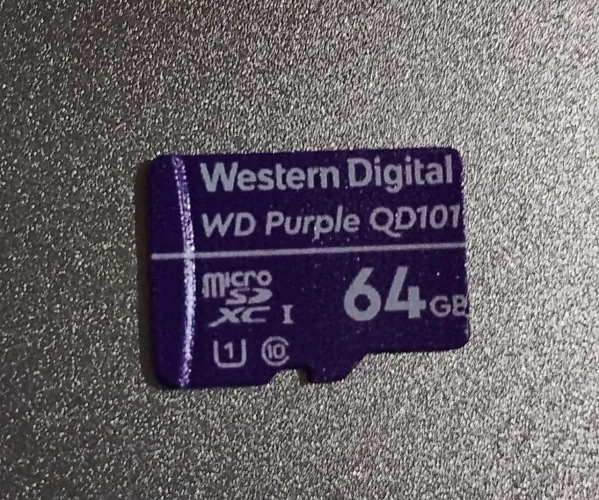 Cartão Micro SD WD Purple QD101 64GB