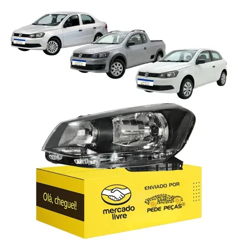 Farol Vw Gol Saveiro Voyage G6 2013 2014 2015 2016 Esquerdo Esquerdo/motorista