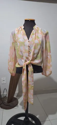 Camisa longa floral