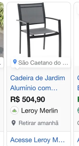 04 cadeiras de jardim leroy merlin