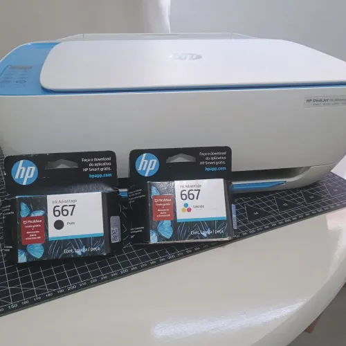 Impressora Multifuncional HP DeskJet Ink Advantage 3636 Wi-Fi + 2  cartuchos de tinta