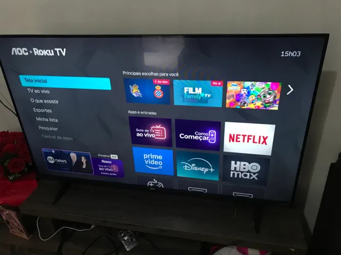 Tv 43 polegadas com nota fiscal