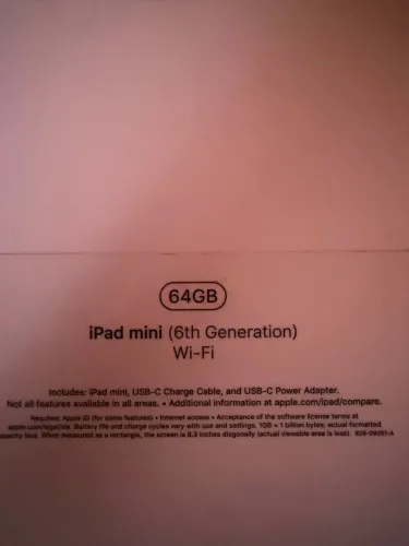 iPad mini 6th 64GB com película e bateria 100%