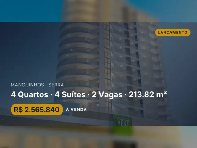 VERT Manguinhos: Conforto e Tecnologia em um Apartamento Único na Serra